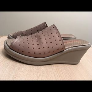 Skechers Memory Foam Tan Wedge Shoes